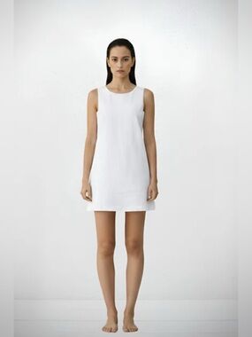 Vanessa Sposi Mini Linen Short Dress